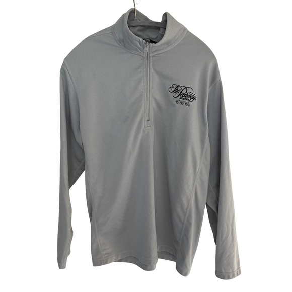 The North Face Men’s Large 1/4 Zip Pullover Gray The Peabody Memphis Large - Picture 1 of 9